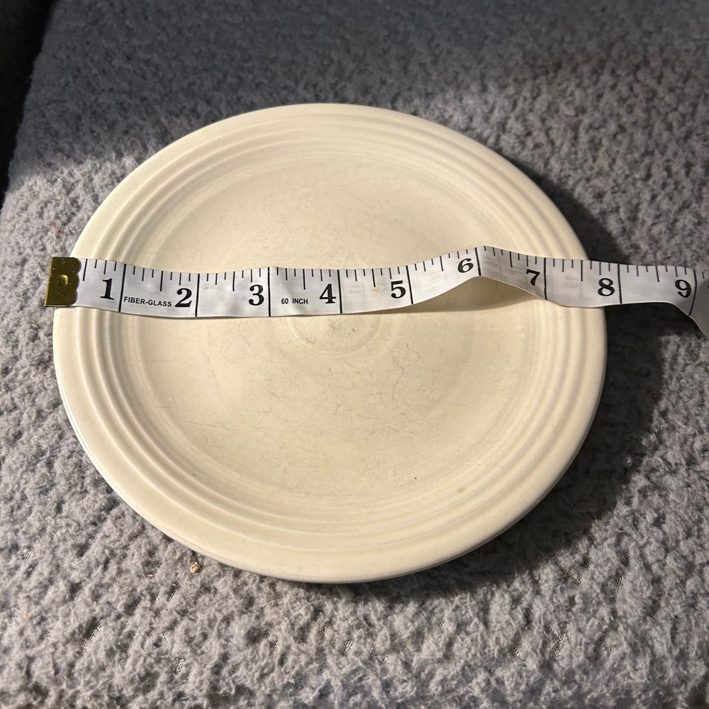 Fiestaware Ivory Dinner Plate vintage